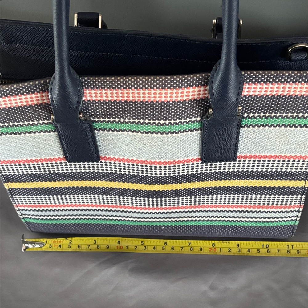 Kate Spade Navy and Striped Satchel - Picture 5 of 6